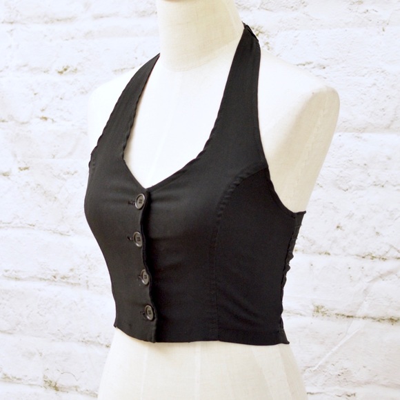 ❌SOLD❌ Black Vest Top - Picture 4 of 5